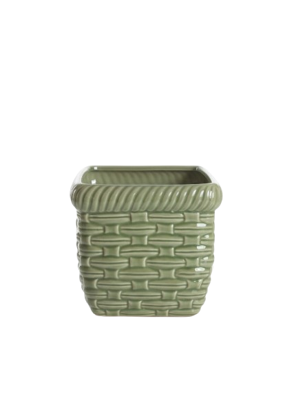 قوارة مودرن خزفية لون اخضر-حجم وسط