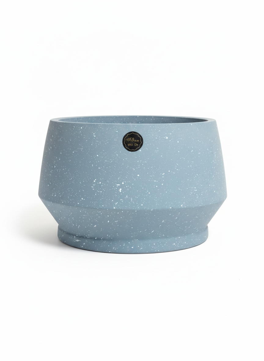 قوارة سيراميك- لون أزرق سماوي حجم كبير