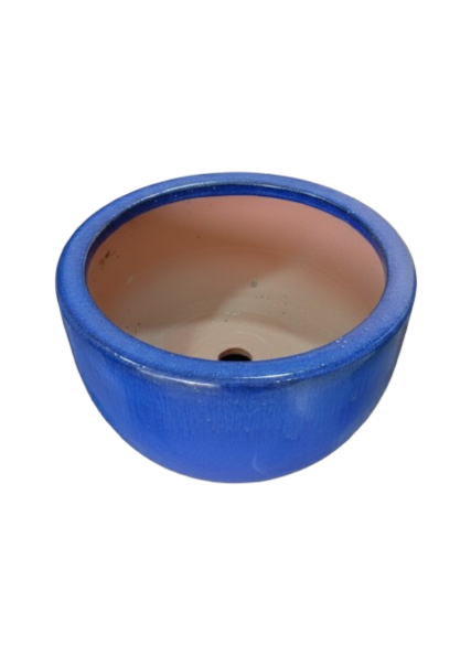 قوارة سيراميك-لون ازرق ملوكي حجم كبير