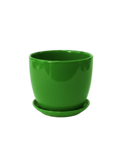 قوارة سيراميك -لون اخضر حجم كبير