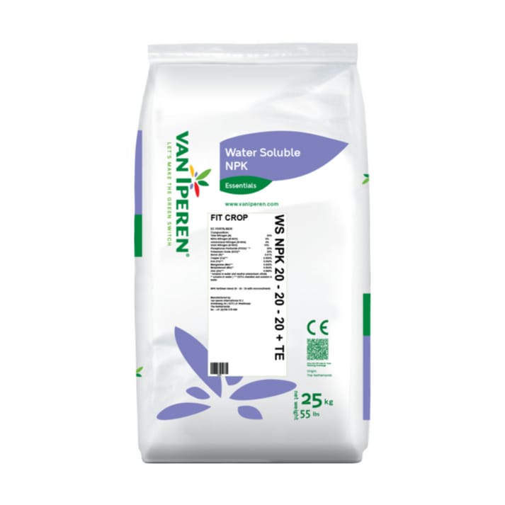 سماد 20-20-20 + عناصر صغرى من فان ايبرين 25 كغم - Van Iperen WS NPK 20-20-20 + TE 25 Kg