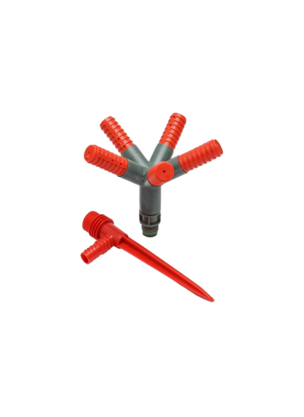 رشاش حدائق بعامود مركزي وخمسة أذرع دوارة – Irrigatore Giardino 360°