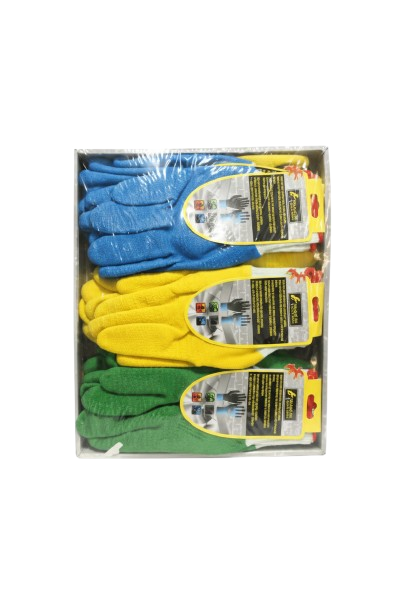 قفازات حديقة / عمل متعددة الألوان