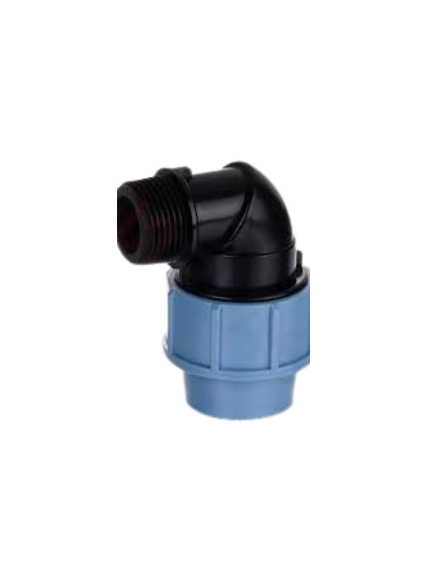 وصلة HDPE زاوية ذكرية (كوع ضغط)